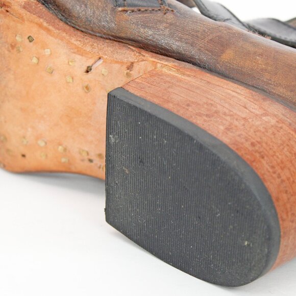 Freebird by Steven ‘Scarlett’ Olive Brown Multi-Buckle Ankle Boots: Size 7 M - Picture 7 of 9